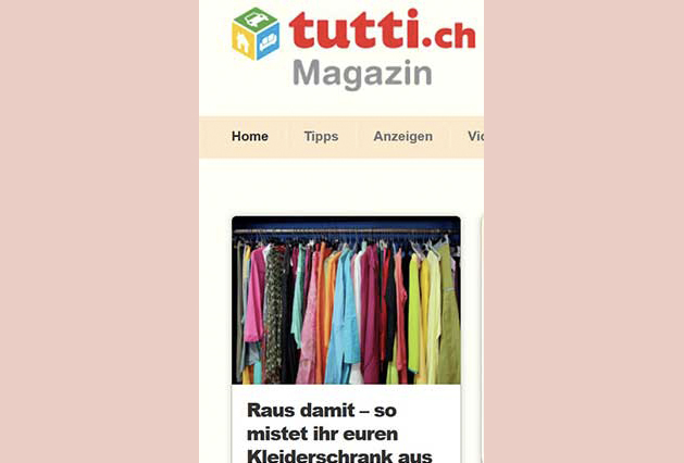 Frühlingsluft im Kleiderschrank – ein Gastbeitrag bei Tutti.ch